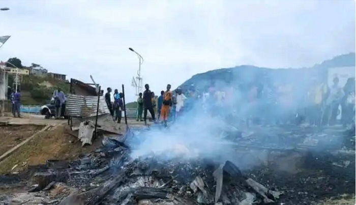 Kongo-Central : Un incendie rase des maisons commerciales à Matadi