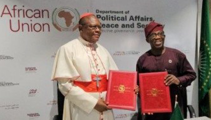 Protocole d’accord entre le SCEAM et l’UA : Fridolin Ambongo se réjouit du soutien des Chefs d’État africains